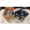 Image 1 : BOX OF BLU RAY DVDS AND CROCKPOT