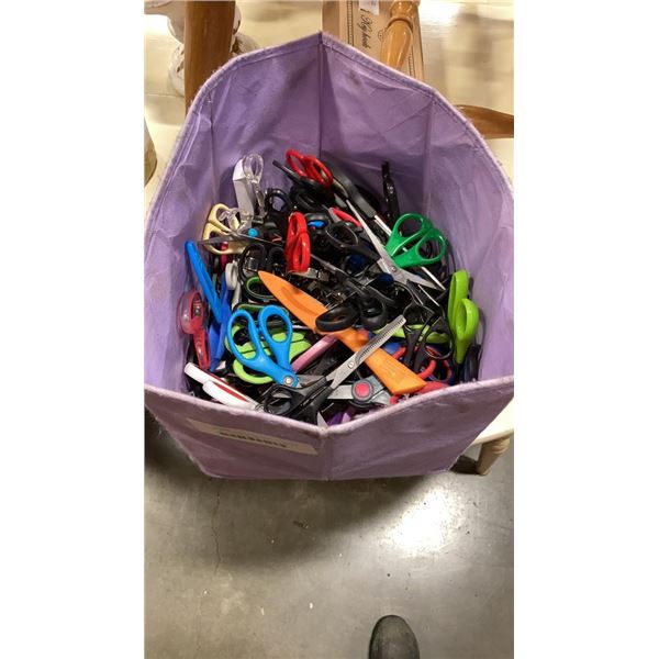 BASKET OF SCISSORS AND CORCKSCREWS