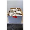 Image 1 : BOX OF HOMER LAUGHLIN CHINA WITH VINEGAR AND OIL BOTTLES