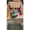 Image 1 : BOX OF FOOD ITEMS AND SERAN WRAP, ALUMINUM FOIL
