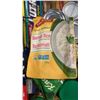 Image 3 : BOX OF FOOD ITEMS AND SERAN WRAP, ALUMINUM FOIL