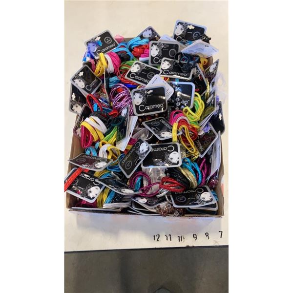 TRAY OF NEW HAIR TIES