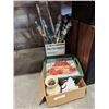 Image 1 : BOX OF COLLECTIBLES AND BOX OF WRAPPING PAPER
