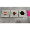 Image 5 : 3 CANADIAN CENTS 1901 LAST QUEEN VICTORIA LARGE CENT, 2012 LAST QUEEN ELIZABETH II 1 CENTS MAGNETIC 
