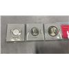 Image 5 : 3 1967 SILVER CANADIAN COINS CENTENNIAL YEAR 1867-1967 - 50 CENT, 25 CENT, 10 CENT .800 SILVER
