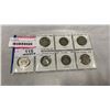 Image 1 : 7 CANADIAN RARE 50 CENT COINS, ALL DIFFERENT - 1968-1976 - 1968 FIRST YEAR