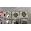 Image 2 : 7 CANADIAN RARE 50 CENT COINS, ALL DIFFERENT - 1968-1976 - 1968 FIRST YEAR