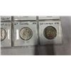 Image 3 : 7 CANADIAN RARE 50 CENT COINS, ALL DIFFERENT - 1968-1976 - 1968 FIRST YEAR