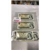 Image 1 : 4 MINT 1973 CANADIAN $1 BILLS IN SEQUENCE - ECN 4656424-ECN4656427