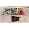 Image 1 : 2 DECKS OF SPIDERMAN CARDS PLUS 3 COLLECTOR SPIDERMAN COMICS