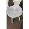 Image 2 : WHITE WICKER 3 PIECE BISTRO SET
