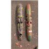 Image 1 : 2 CARVED PAINTED MASKS