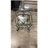 Image 3 : METAL BASE 3 PIECE GLASSTOP COFFEE TABLE SET