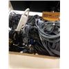 Image 6 : SARASOTA CINEMA IN WALL LOUD SPEAKERS WITH BOX OF POWER BAR AND ELECTRICAL CORDS