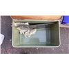 Image 4 : VINTAGE BREAD BOX WITH FOOD PROCESSER, CANNISTERS, FROGS AND MORE