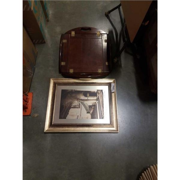 BOMBAY CO FOLDING TRAY AND BOMBAY PRINT