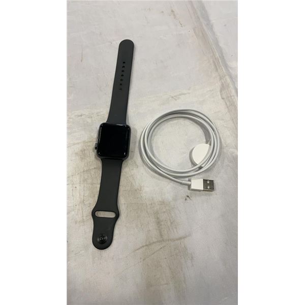 APPLE WATCH SERIES 3 GPS 42MM ALUMINUM CASE WITH CHARGER - TESTED WORKING, RETAIL $299