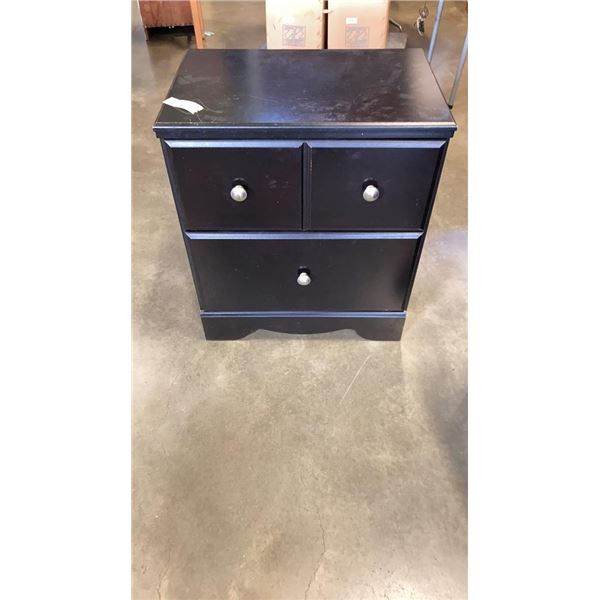 BLACK ASHLEY FURNITURE 2 DRAWER NIGHTSTAND