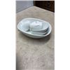 Image 13 : SHEFFIELD BONE HANDLE SERVING CUTLERY WITH WILTSHIRE KNIVES AND PIER ONE SERVING DISHES