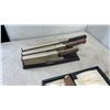 Image 3 : SHEFFIELD BONE HANDLE SERVING CUTLERY WITH WILTSHIRE KNIVES AND PIER ONE SERVING DISHES