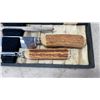 Image 8 : SHEFFIELD BONE HANDLE SERVING CUTLERY WITH WILTSHIRE KNIVES AND PIER ONE SERVING DISHES