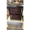 Image 1 : 2 DRAWER WICKER ENDTABLE AND 3 TIER FOLDING PLANTER / CANDLE STAND