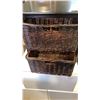 Image 2 : 2 DRAWER WICKER ENDTABLE AND 3 TIER FOLDING PLANTER / CANDLE STAND