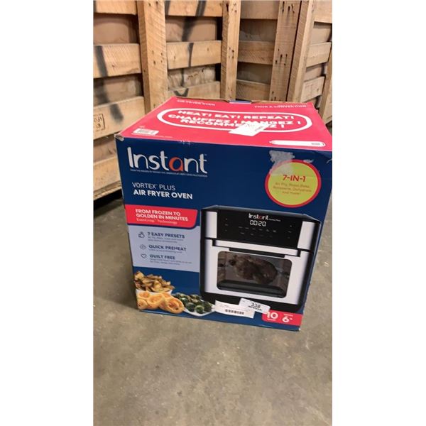 AS NEW INSTANT POT VORTEX PLUS AIR FRYER OVEN