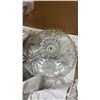 Image 8 : 4 CRYSTAL CAKE STANDS AND PLATED SERVING UTENSILS WITH ENGLISH PORCELAIN