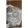 Image 9 : 4 CRYSTAL CAKE STANDS AND PLATED SERVING UTENSILS WITH ENGLISH PORCELAIN