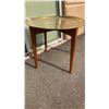 Image 2 : BRASS PLATTER ON WOOD STAND