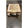 Image 1 : GOLD AND WHITE PAINTED ENDTABLE