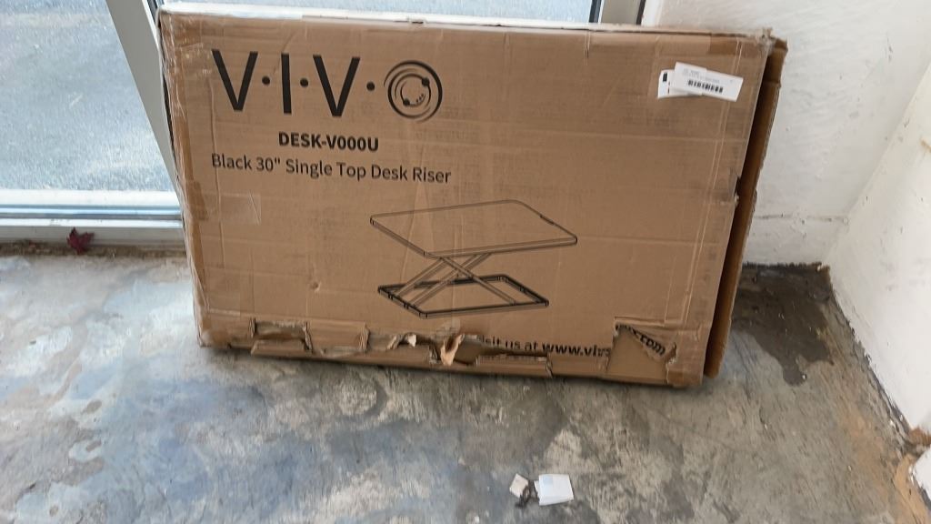 VIVO BLACK 26 INCH DESK RISER MODEL DESK-V001J