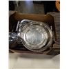 Image 2 : BOX OF SILVER PLATE SERVING DISHES