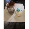 Image 1 : MEDALTA #2 BEAN CROCK AND 2 PICES GLASSBAKE
