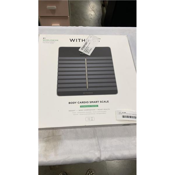 AS NEW WITHINGS BODY CARDIO SMART SCALE, RETAIL $199