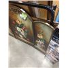 Image 3 : HAND PAINTED WOOD FIREPLACE SCREEN