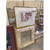 Image 3 : 2 SIGNED PRINTS, PAINTING AND MIRROR