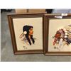 Image 2 : 2 FIRST NATION FRAMED ART