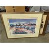Image 1 : LIMITED EDITION OLIVE TREE SERIGRAPH BY ELLA FORT WITH WHITE ROCK PIER AND REESE STENCIL