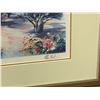 Image 3 : LIMITED EDITION OLIVE TREE SERIGRAPH BY ELLA FORT WITH WHITE ROCK PIER AND REESE STENCIL