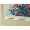 Image 4 : LIMITED EDITION OLIVE TREE SERIGRAPH BY ELLA FORT WITH WHITE ROCK PIER AND REESE STENCIL