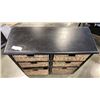 Image 6 : RUSTIC 6 DRAWER STORAGE UNIT WITH WOVEN DRAWERS