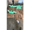Image 1 : 3 NEW STAR WARS BABY YODA PLUSH BLANKETS WITH HOOD