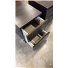 Image 3 : 2 BLACK 2 DRAWER NIGHTSTANDS