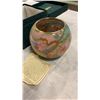 Image 3 : HAND CRAFTED GLASS CLOISONNE APPROX 3 INCHES TALL, 4.5 INCHES WIDE