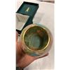 Image 6 : HAND CRAFTED GLASS CLOISONNE APPROX 3 INCHES TALL, 4.5 INCHES WIDE