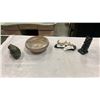 Image 1 : FIRST NATIONS FIGURES AND CARVINGS, SOAPSTONE, COMANCHE POTTERY BOWL