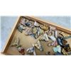 Image 4 : WOOD CASE OF MINI PORCELAIN FIGURES