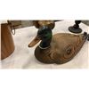 Image 3 : BRASS COFFEE POT, WOOD ICE BUCKET, WOOD DUCK, 2 WOOD CANDLE STICKS